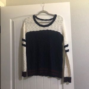 White/Navy Sweater